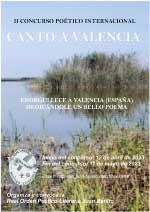 II Concurso Poético Internacional Canto a Valencia