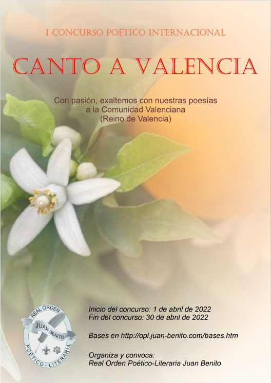 Primer Concurso Poético Internacional Canto a Valencia