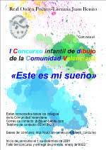 Cartel anunciador del I Concurso infantil de dibujo de la Comunidad Valenciana Este es mi sueño