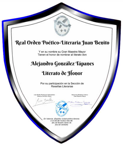 Literato de Honor: Alejandro González Tápanes