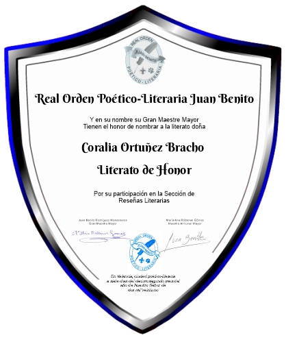 Literato de Honor: Coralia Ortuñez Bracho
