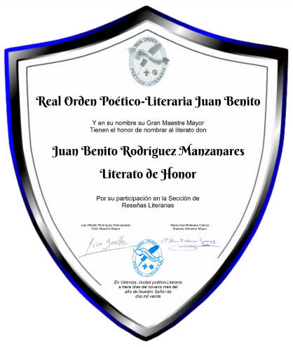 Literato de Honor: Juan enito Rodríguez Manzanares