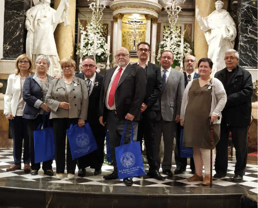 Recitadores de los premios del concurso Loas y Gloria a Nuestra Señora la Virgen de los Desamparados.