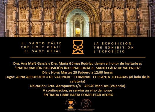 Publicidad de la Inauguración de la Exposición Internacional del Santo Cáliz